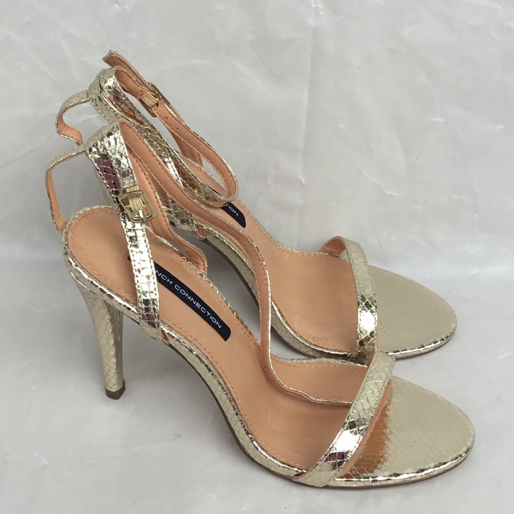 French Connection Golden Slippers Size 7 View 3